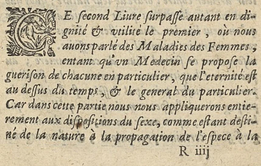An illustration from Traité des maladies des femmes par M. Jean Varandée...reue, augmenté d'annotations, & traduit en françois par I. B...., 1666, leaf 280