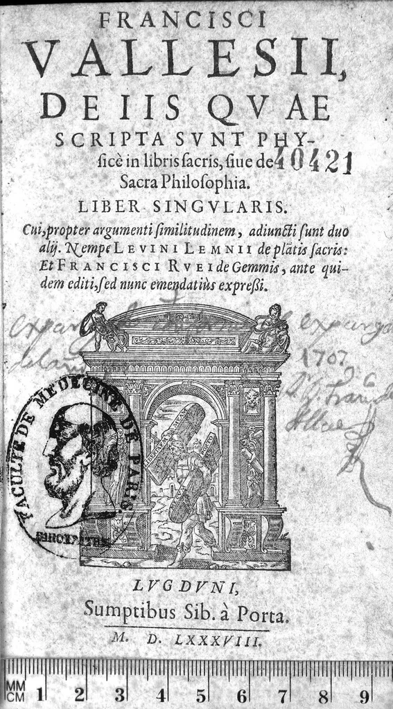 An illustration from De iis quae scripta sunt physice in libris sacris, 1588, leaf 0