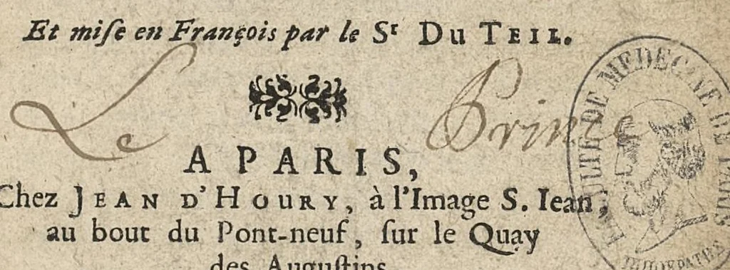 An illustration from L'oeuvre minerale ou est enseignée la séparation de l'or des pierres à feu, sable, argile, & autres fossiles...mise en françois par le sieur Du Teil, 1659, leaf 0
