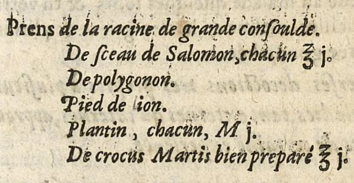 An illustration from La pharmacopée des dogmatiques réformée, 1648, leaf 180