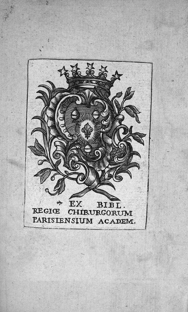 An illustration from Traite de la theriaque et mithridat, contenant plusieurs questions generales et particulieres : Avec un entier examen des simples Medicamens qui y entrent. Le tout divisé en deux livres, pour le profit et utilité de ceux qui font profession de la Pharmacie, et aussi fort propre à ceux qui sont amateurs de la Medecine, et qui desirent la congnoissance des simples. Par Nicolas Houel, Apothicaire à Paris,, 1573, leaf 0