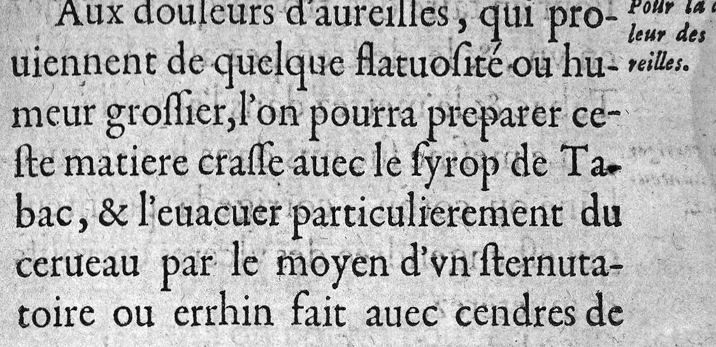 An illustration from Traicté du tabac, ou nicotiane, panacee, petun : autrement herbe a la Reyne...., 1626, leaf 122