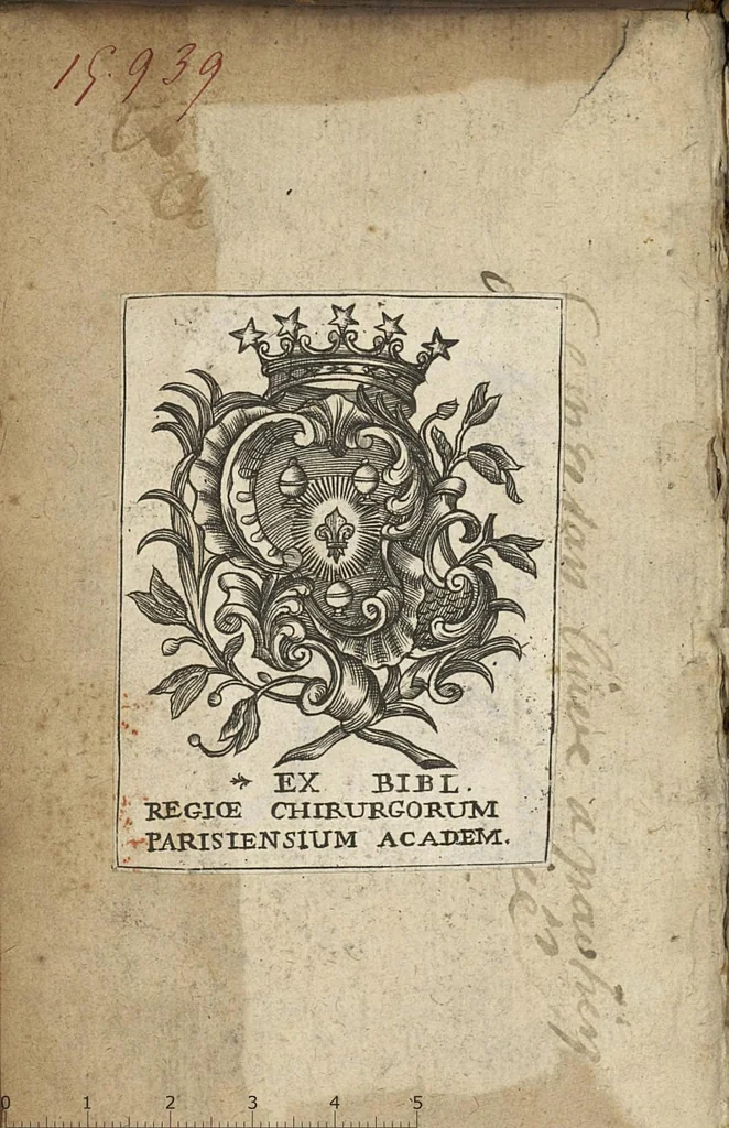 An illustration from Dissertations academiques sur la nature du froid et du chaud...avec un discours sur la construction & l'usage d'un cylindre arithmetique..., 1671, leaf 1