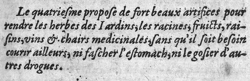 An illustration from Le Jardinage d’Antoine Mizauld medecin. Contenant la maniere d’embellir les jardins, les preserver de toute vermine, et en tirer remedes propres aux maladies des hommes. Item, comme il faut enter les Arbres, et les rendre medicinaux. Mis en François pour faire que le profit qu’on en peut tirere soit commun à chacun, 1578, leaf 2
