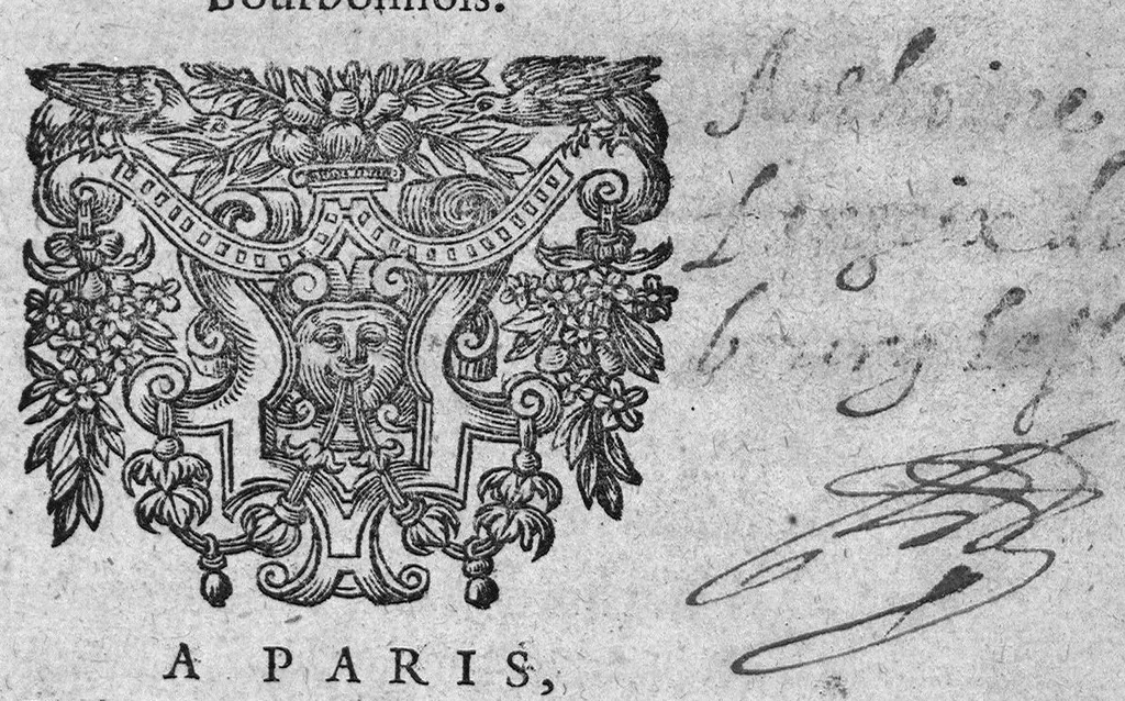 An illustration from La memoire renouvellee des merveilles des eaux naturelles en faveur de nos nymphes françoises & des malades qui ont recours à leurs emplois salutaires, 1605, leaf 0