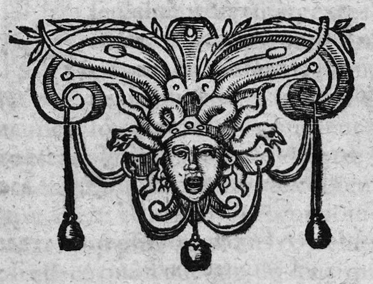 An illustration from La memoire renouvellee des merveilles des eaux naturelles en faveur de nos nymphes françoises & des malades qui ont recours à leurs emplois salutaires, 1605, leaf 22