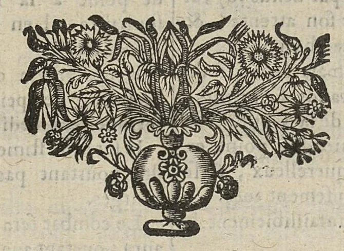An illustration from La chiromancie, la physionomie, et la geomance avec la signification des Nombres, & l'ouvrage de la Rouë de Pytagore, 1663, leaf 353