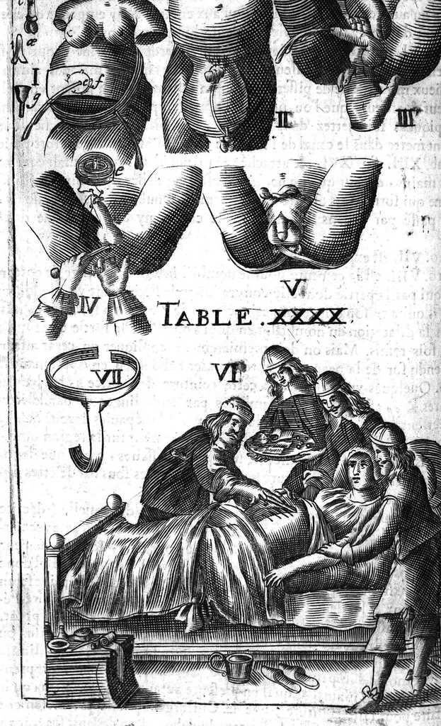 An illustration from L'arcenal de chirurgie, 1675, leaf 197