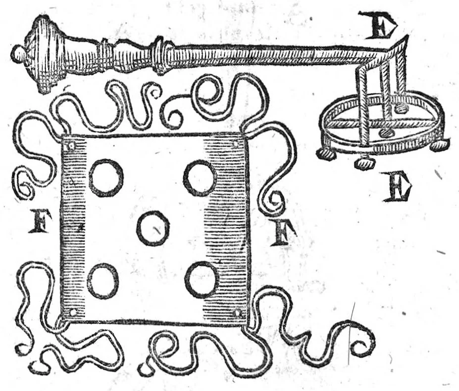 An illustration from Annotations...sur toute la chirurgie de M. Gui de Chauliac..suivie de Interprétation des langues...avec figures des instruments chirurgicaux..par Isaac Joubert, 1632, leaf 396