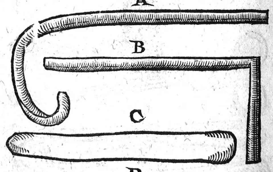 An illustration from Annotations...sur toute la chirurgie de M. Gui de Chauliac..suivie de Interprétation des langues...avec figures des instruments chirurgicaux..par Isaac Joubert, 1632, leaf 409