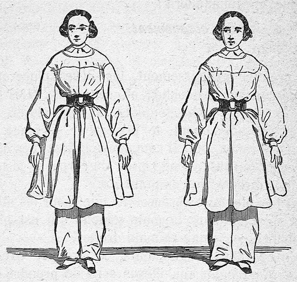 An illustration from Gymnastique des demoiselles à l'usage des Écoles normales, des lycées et collèges de jeunes filles, des pensions et des écoles. Ouvrage indispensable aux aspirantes aux brevets de capacité. Cinquième édition ornée de 140 figures et de 7 planches, 1660, leaf 36