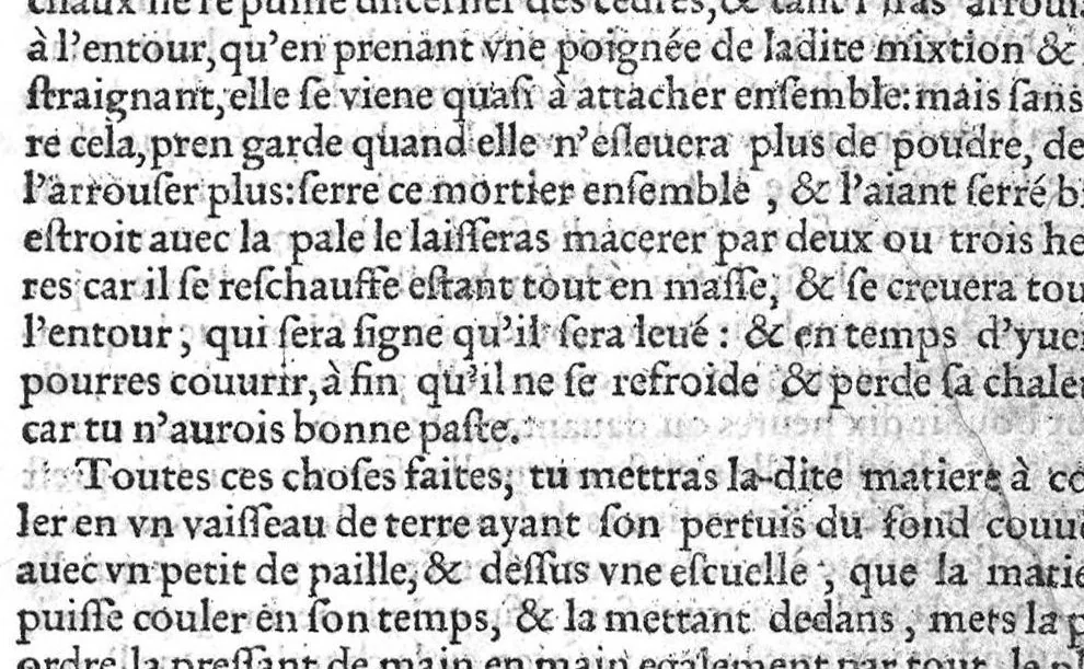 An illustration from Les secrets du S. Alexis Piemontois divisez en six livres. Ausquels avons adjoint autres secrets de nouveau adjoustez par iceluy, qu’aucuns ont appellé, le second volume : et les receptes de divers auteurs toutes bien experimentées, et approuvées. Lisez l’Advertissement : Page.3, 1559, leaf 296