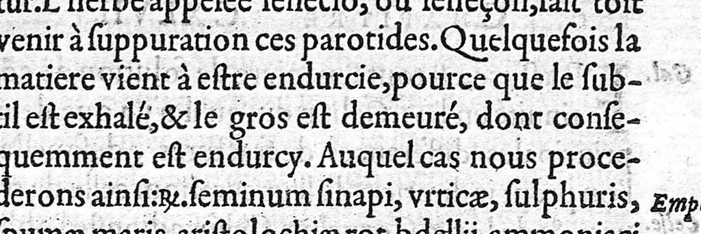 An illustration from Traité des Hernies contenant une ample declaration de toutes leurs especes, et autres excellentes parties de la Chirurgie,assavoir de la pierre, des cataractes des yeux, et autres maladies, desquelles comme la cure est perilleuse, aussi est elle de peu d’hommes bien exercée : Avec leurs causes, signes, accidens, anatomie des parties affectées, et leur entiere guarison : Par Pierre Franco de Turriers en Provence, demeurant à present à Orange, 1561, leaf 548