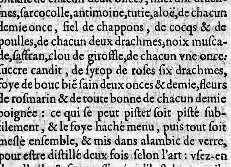 An illustration from Quatre livres des secrets de medecine, et de la philosophie chimique. Faicts francois par M. Jean Liebault..., 1628, leaf 100