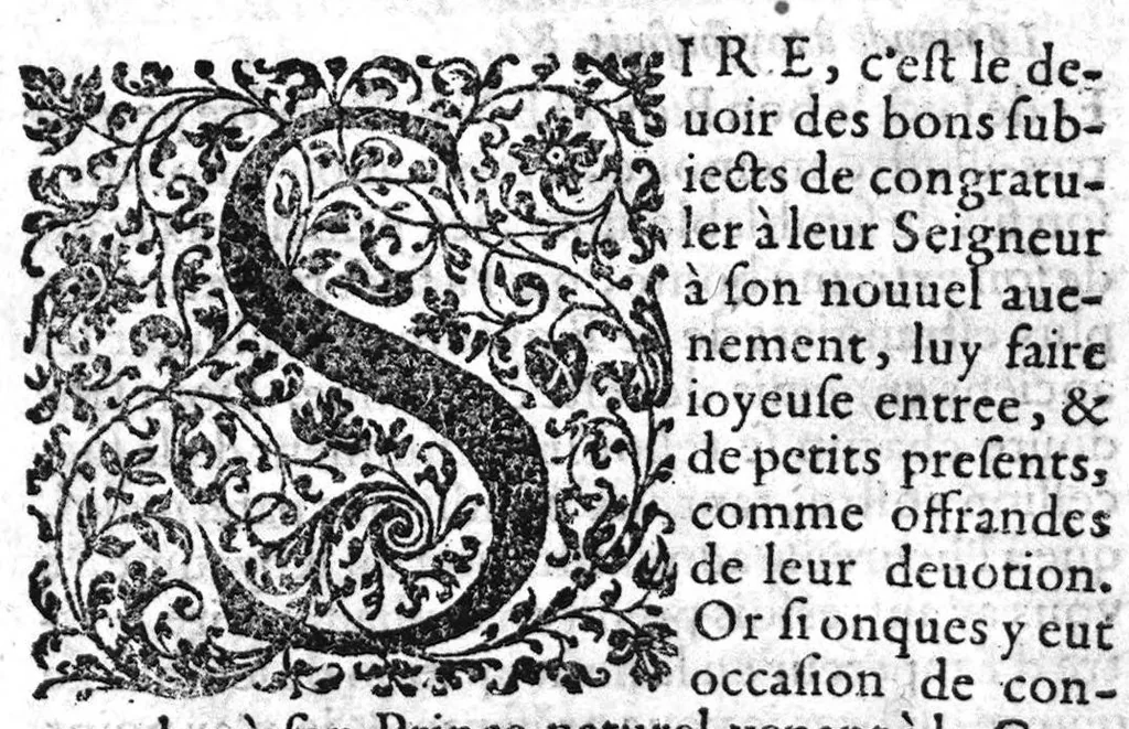 An illustration from Traitté des arcbusades, divisé en trois parties, avec plusieurs autres traittés concernans ceste matiere, desquels le catalogue est en la 16. page suyvante. Par M. Laurens Joubert, Medecin ordinaire du Roy, et du Roy de Navarre, premier Docteur regent, Chancelier et Juge de l’Université en medecine de Montpellier. Tierce edition, sur l’exemplaire de l’auteur, reveu, corrigé et augmenté presque d’un tiers, 1581, leaf 2