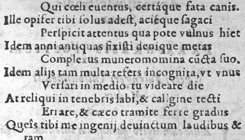 An illustration from Divi Hippocratis,... Aphorismorum paraphrasis poetica, authore Petro Bulengero, 1587, leaf 50