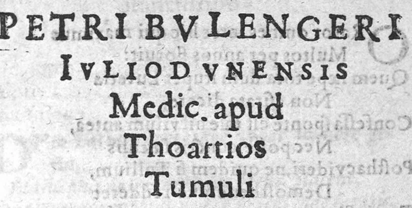 An illustration from Divi Hippocratis,... Aphorismorum paraphrasis poetica, authore Petro Bulengero, 1587, leaf 70