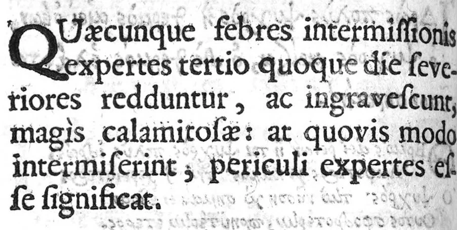 An illustration from Hippocratous tou megalou hoi aphorismoi pezikoi te kai emmetroi / Hippocratis Magni Aphorismi Soluti et Metrici, Interprete Joanne Heurnio, Medico Ultrajectino, Mataphrastis Joanne Frero, Medico-poëta et Radulpho Wintertono, Medicinae et Poeseös Graecae studioso, 1633, leaf 142