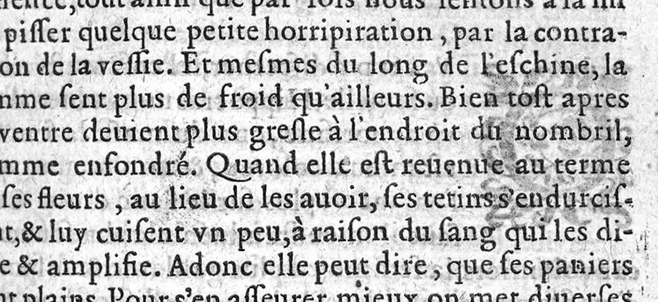 An illustration from La premiere et seconde partie des erreurs populaires, touchant la Medecine et le regime de santé. Par M. Laurent Joubert, Conseiller et Medecin ordinaire du Roy, et du Roy de Navarre, premier Docteur Regent, Chancelier et juge de l’université en Medecine de Montpellier. Avec plusieurs autres petits traictez, lesquels sont specifiez en la page suyvante,, 1587, leaf 134