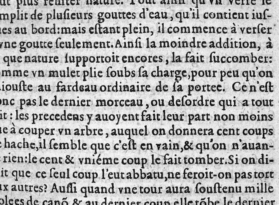 An illustration from La premiere et seconde partie des erreurs populaires, touchant la Medecine et le regime de santé. Par M. Laurent Joubert, Conseiller et Medecin ordinaire du Roy, et du Roy de Navarre, premier Docteur Regent, Chancelier et juge de l’université en Medecine de Montpellier. Avec plusieurs autres petits traictez, lesquels sont specifiez en la page suyvante,, 1587, leaf 46