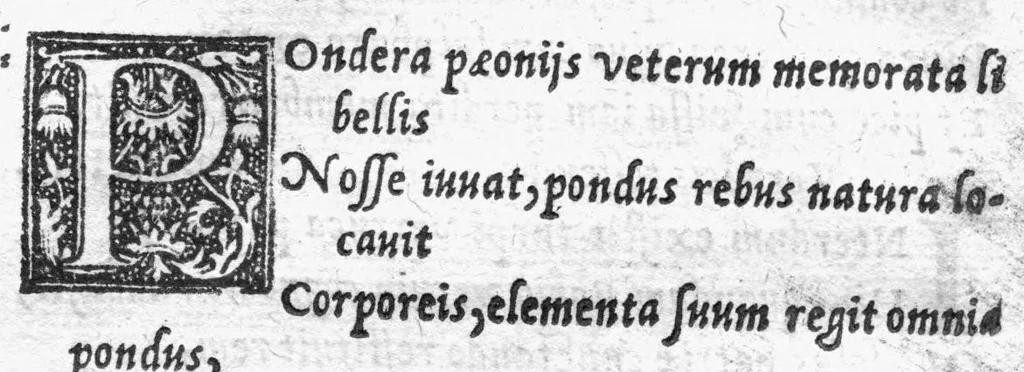 An illustration from Q. Sereni Samonici de Medicina praecepta saluberrima, per D. Caesarium ab omnibus quibus scatebant mendis probe ac diligenter emaculata. Item Q. Rhemnii Fannii Palaemonis de Ponderibus et mensuris liber utilissimus..., 1533, leaf 47