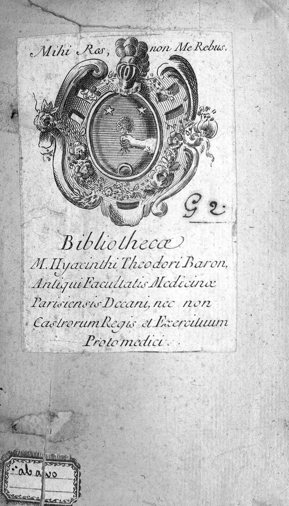 An illustration from Observations medicinales et chirurgicales, avec histoires, noms, pays, saisons & temoignages, 1617, leaf 0