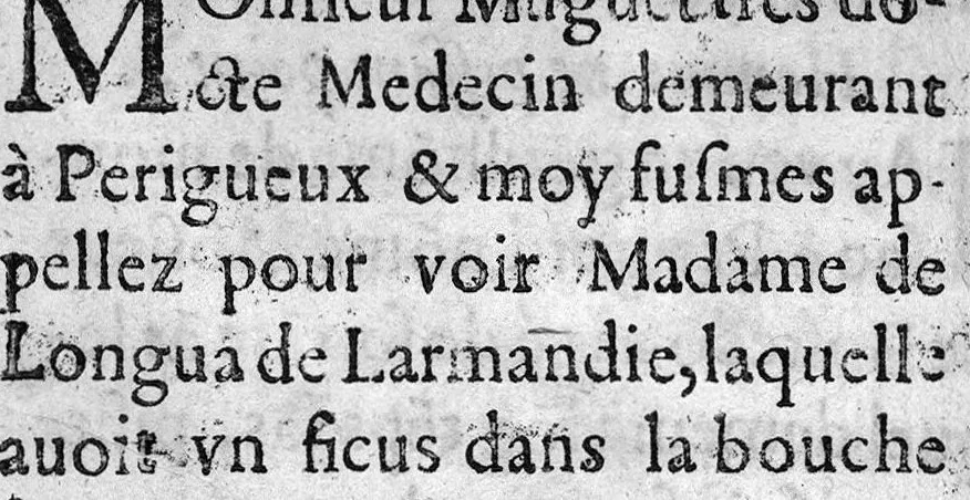 An illustration from Observations medicinales et chirurgicales, avec histoires, noms, pays, saisons & temoignages, 1617, leaf 130