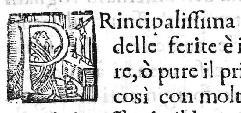 An illustration from Prattica nuova, et utilissima di tutto quello, ch' al diligente barbiero s'appartiene... ove si discorre del cavar sangue, medicar, ferite, et balsamar corpi humani..., 1671, leaf 147