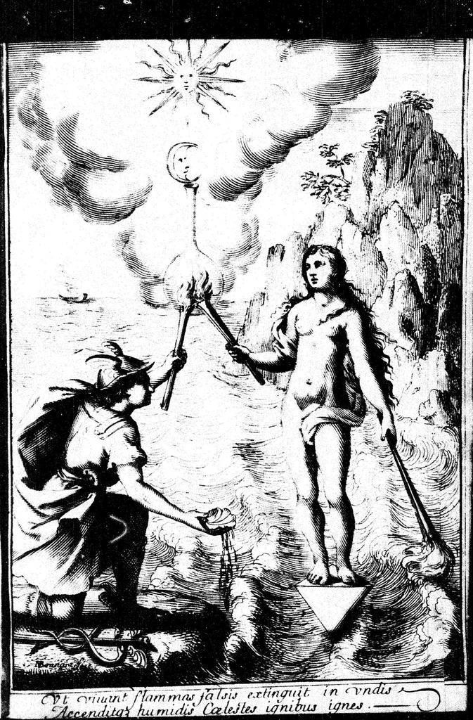 An illustration from Les rudimens de la philosophie naturelle touchant le système du corps mixte. Tome premier, 1665, leaf 0