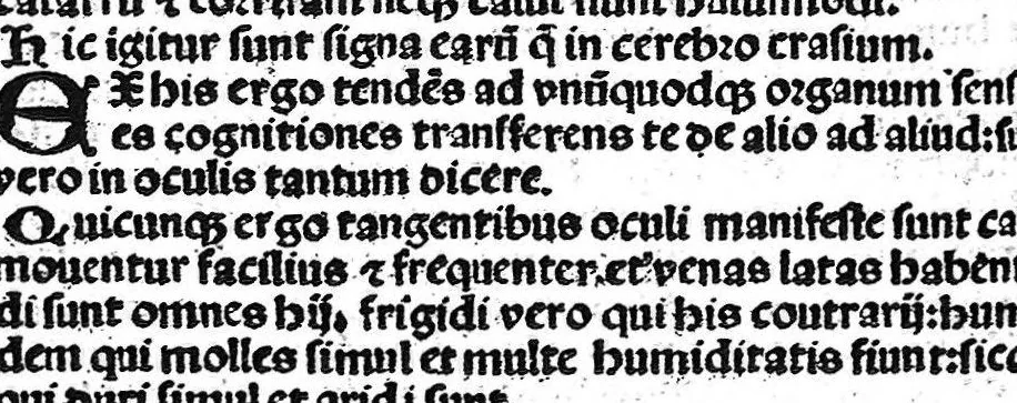 An illustration from [Articella] Contient dans la même reliure : Liber Ysagoge Iohannici, Ad thegni Galieni, cum libro Philareti de pulsibus et libro Theophili de urinis [s. n., s.l, s. d.] / Aphorismi Johannis Damasceni ;Flosculi Cornelii Celsi ; [Aphorismes d’Hippocrate] [s. n., s.l, s. d.] / Summula Jacobi de partibus per alphabetus super plurimis remediis ex ipsius Mesue libris excerptis. [Lyon, s.n., s. d. (1500?)], 1500, leaf 178