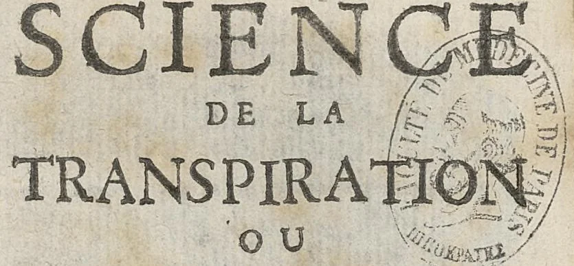 An illustration from Science de la transpiration ou medecine statique...trad. de M. Alemand, 1695, leaf 6