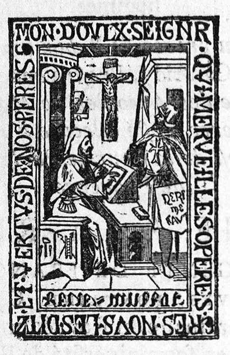 An illustration from Des marques des sorciers et de la réelle possession que le diable prend sur le corps des hommes, ..., 1611, leaf 1