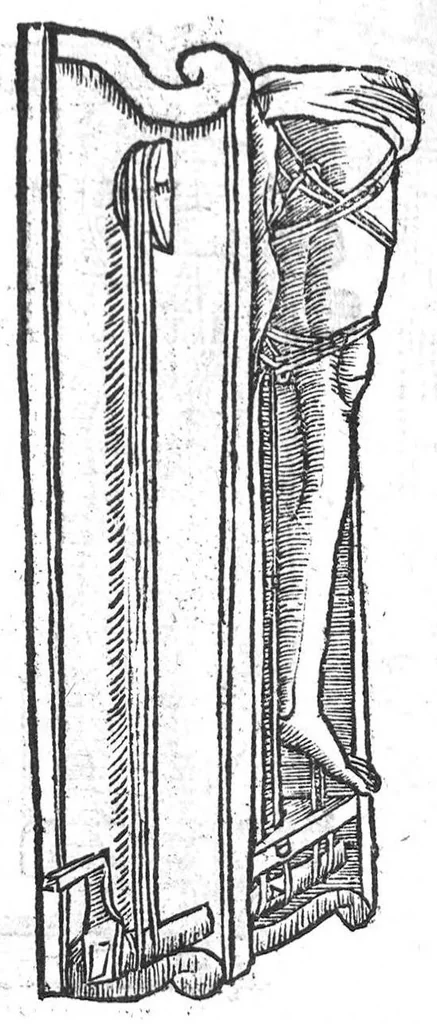 An illustration from Chirurgie françoise, recueillie par M. Jaques Dalechamps, Docteur Medicin, et Lecteur ordinaire de ceste profession à Lyon. Avec plusieurs figures des instrumens necessaires pour l’operation manuelle. La page 14. contient les principaux chefz de ce qui se discourt en cest œuvre,, 1569, leaf 829