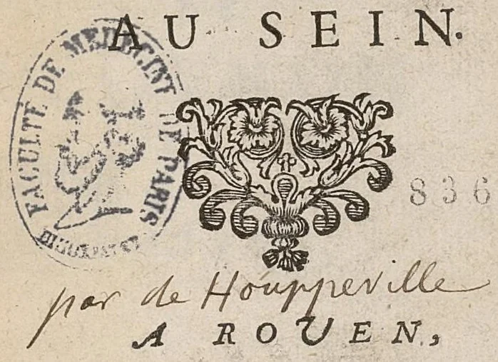 An illustration from La guerison du cancer du sein, 1693, leaf 4