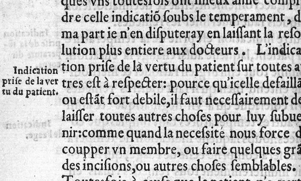 An illustration from Dix livres de la chirurgie avec le Magasin des Instrumens necessaires à icelle. Par Ambroise Paré, premier Chirurgien du Roy et juré à Paris, 1564, leaf 88