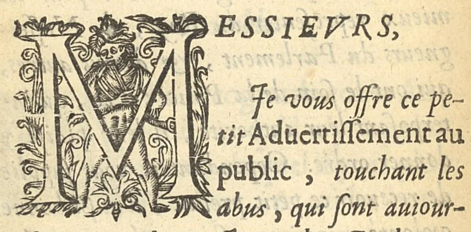 An illustration from Advertissement au public sur les oeuvres du médecin charitable, 1629, leaf 2