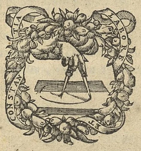 An illustration from Apologia pro Hippocratis et Galeni medicina adversus Quercetani librum de Priscorum philosophorum verae medicinae materia, praeparationis modo atque in curandis morbis praestantia., 1603, leaf 0