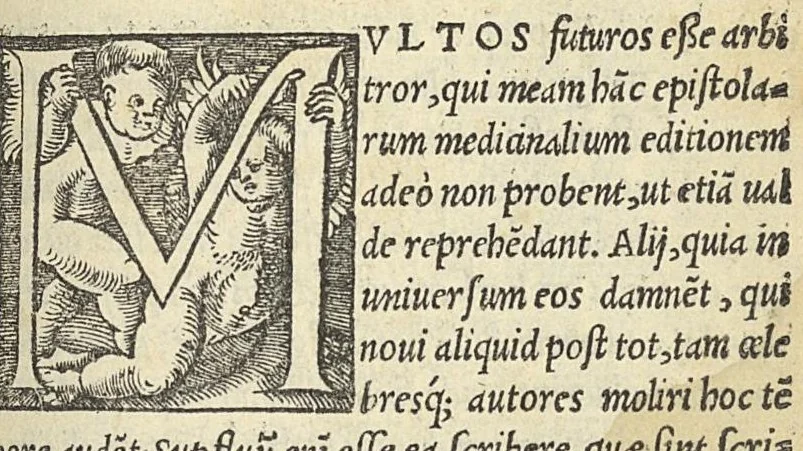 An illustration from Epistolae medicinales in quibus multa recentiorum errata, & antiquorum decreta referantur, 1528, leaf 2