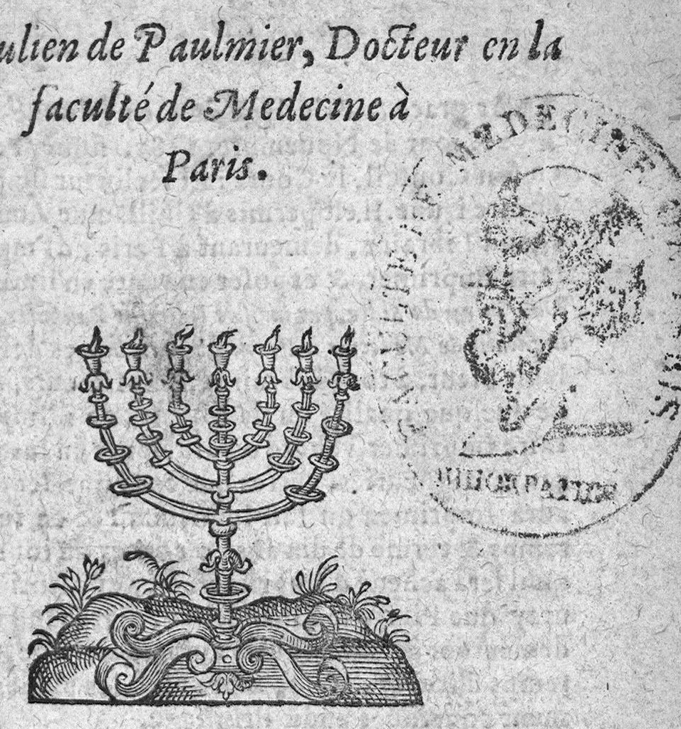 An illustration from Traicté du vin et du sidre, Par Julien de Paulmier, Docteur en la faculté de Medecine à Paris, 1589, leaf 0