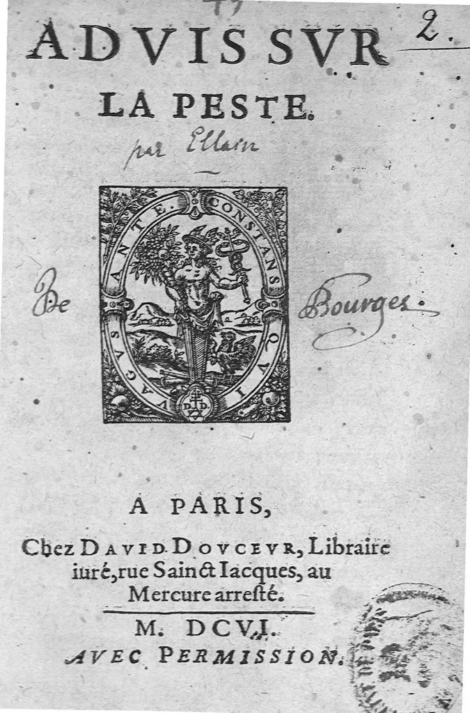 An illustration from Advis sur la peste, 1606, leaf 0