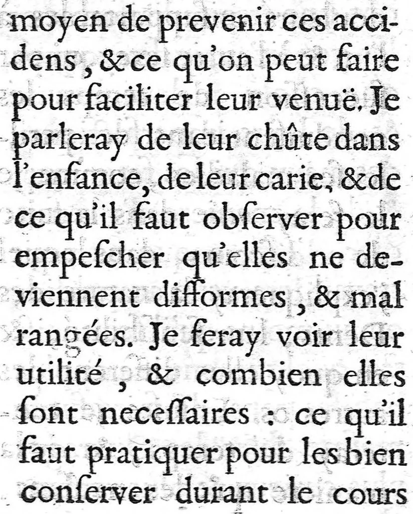 An illustration from Dissertation sur les dents, 1679, leaf 9