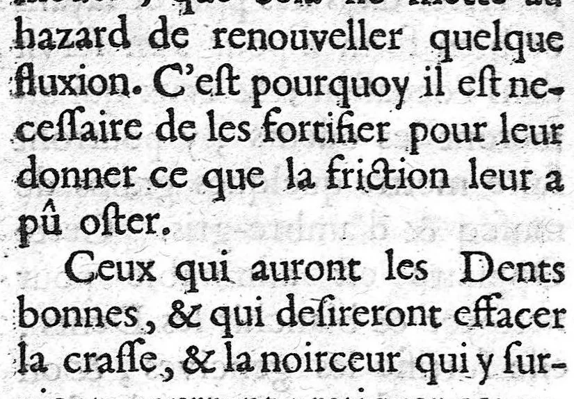 An illustration from Dissertation sur les dents, 1679, leaf 90