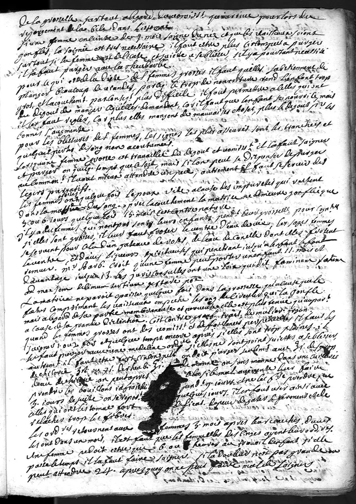 An illustration from Cahier des observations faites soubs monsieur Barbeyrac, 1686, leaf 10