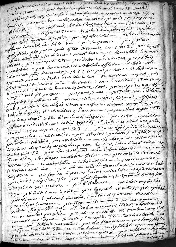 An illustration from Cahier des observations faites soubs monsieur Barbeyrac, 1686, leaf 104
