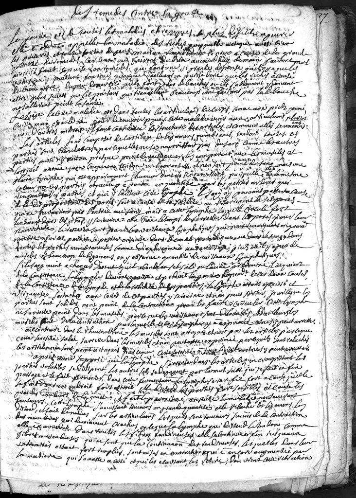 An illustration from Cahier des observations faites soubs monsieur Barbeyrac, 1686, leaf 110