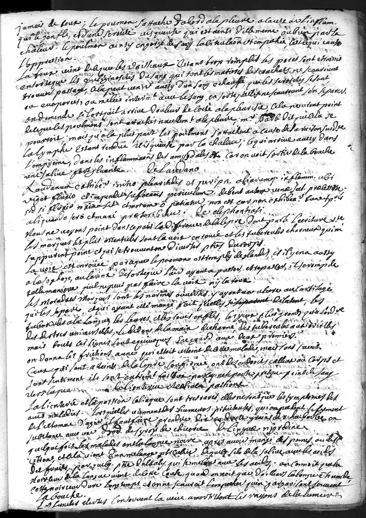 An illustration from Cahier des observations faites soubs monsieur Barbeyrac, 1686, leaf 20