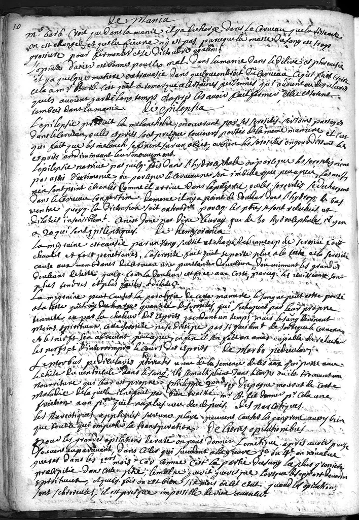 An illustration from Cahier des observations faites soubs monsieur Barbeyrac, 1686, leaf 21