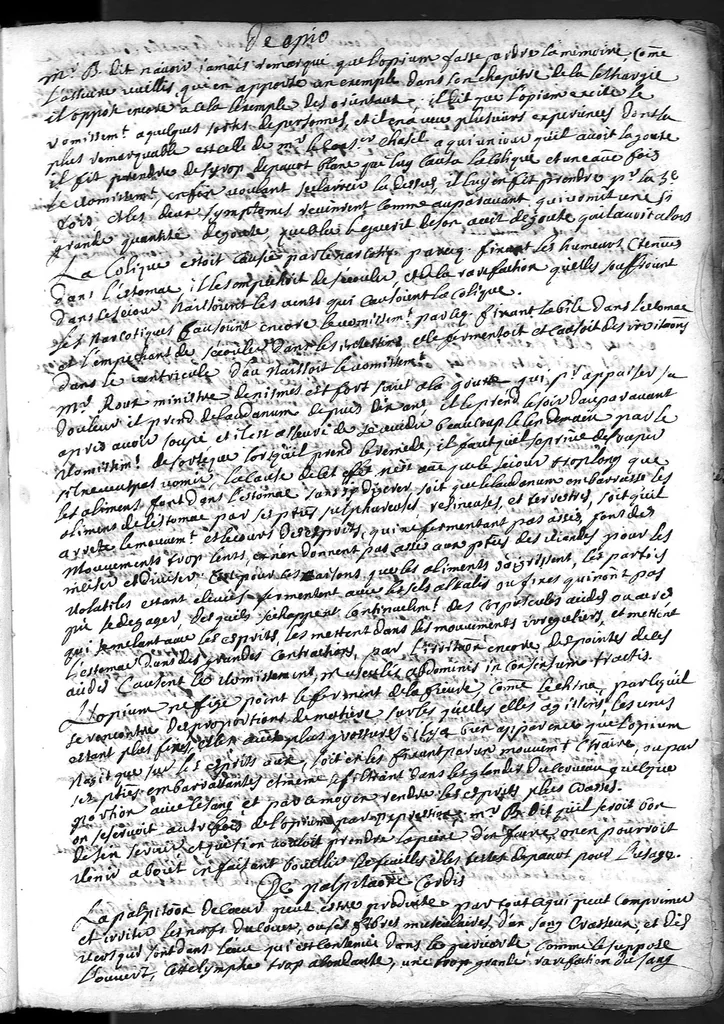 An illustration from Cahier des observations faites soubs monsieur Barbeyrac, 1686, leaf 22