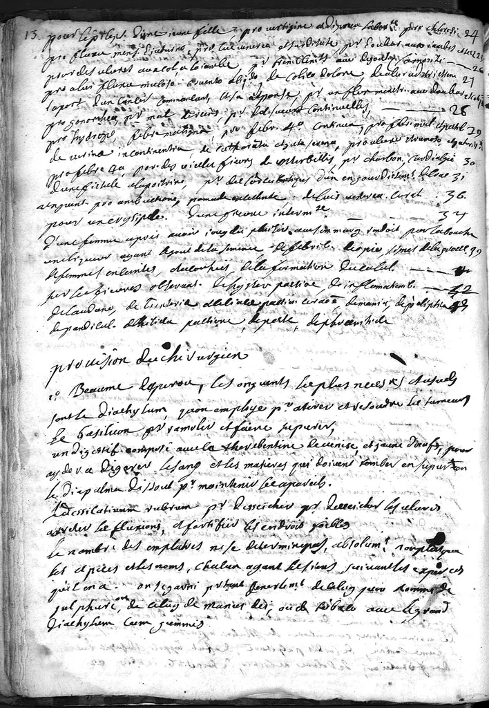 An illustration from Cahier des observations faites soubs monsieur Barbeyrac, 1686, leaf 27