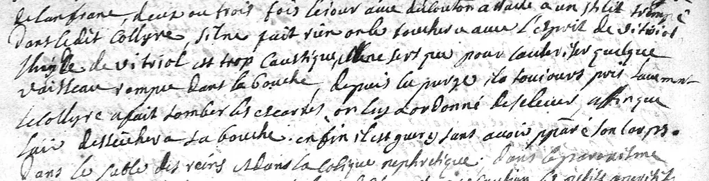 An illustration from Cahier des observations faites soubs monsieur Barbeyrac, 1686, leaf 39
